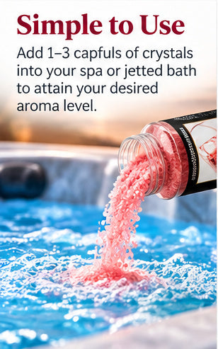 Spazazz Seduction Love Potion #9 Spa & Bath Crystals, 17 oz – Romantic Aromatherapy Hot Tub Fragrance, Oil-Free Spa Crystals for Jacuzzis, Whirlpool Tubs & Jetted Baths