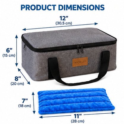 Outdoor Innovations Towel Warmer Bag with Microwavable Warm Pack – Water-Resistant Large-Capacity Heated Towel & Clothing Bag - Spa Tender Store-Towel Warmers