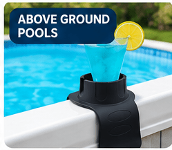 Spa Tender 2 pack Hot Tub Cup Holder – Flexible Silicone Drink Holder for Hot Tubs, Swim Spas, Above Ground Pools, Sofa & Chair Arms – Weighted Non-Slip Holder for Cups, Bottles, Cans, Phones & Remotes – BLACK - Spa Tender Store-Hot Tub & Spa Accessories