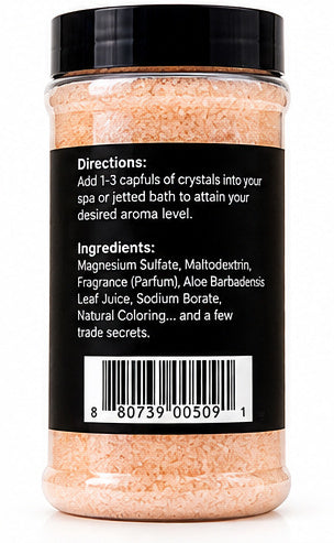 Spazazz Celebrate Mimosa Spa & Bath Crystals – 17 oz Aromatherapy Hot Tub Fragrance, Citrus & Berry Scent, Oil-Free Spa Crystals for Hot Tubs, Spas, Jetted Tubs & Baths