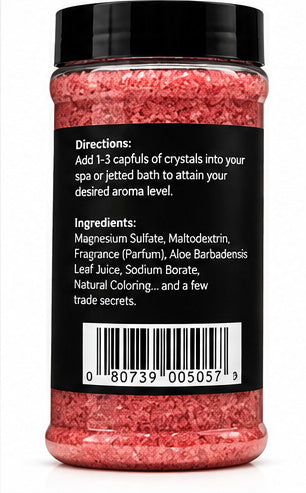 Spazazz Seduction Love Potion #9 Spa & Bath Crystals, 17 oz – Romantic Aromatherapy Hot Tub Fragrance, Oil-Free Spa Crystals for Jacuzzis, Whirlpool Tubs & Jetted Baths