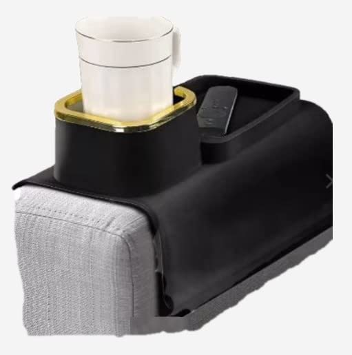 Silicone Cup Holder and Tray for Sofa or Couch Arm or Hot Tub - Holds Coffee Mugs, Water Bottles, Beer and Soda Cans, Wine glasses, Enjoy relaxing with our Hot Tub Drink Holder and Sofa Tray" - Spa Tender Store-