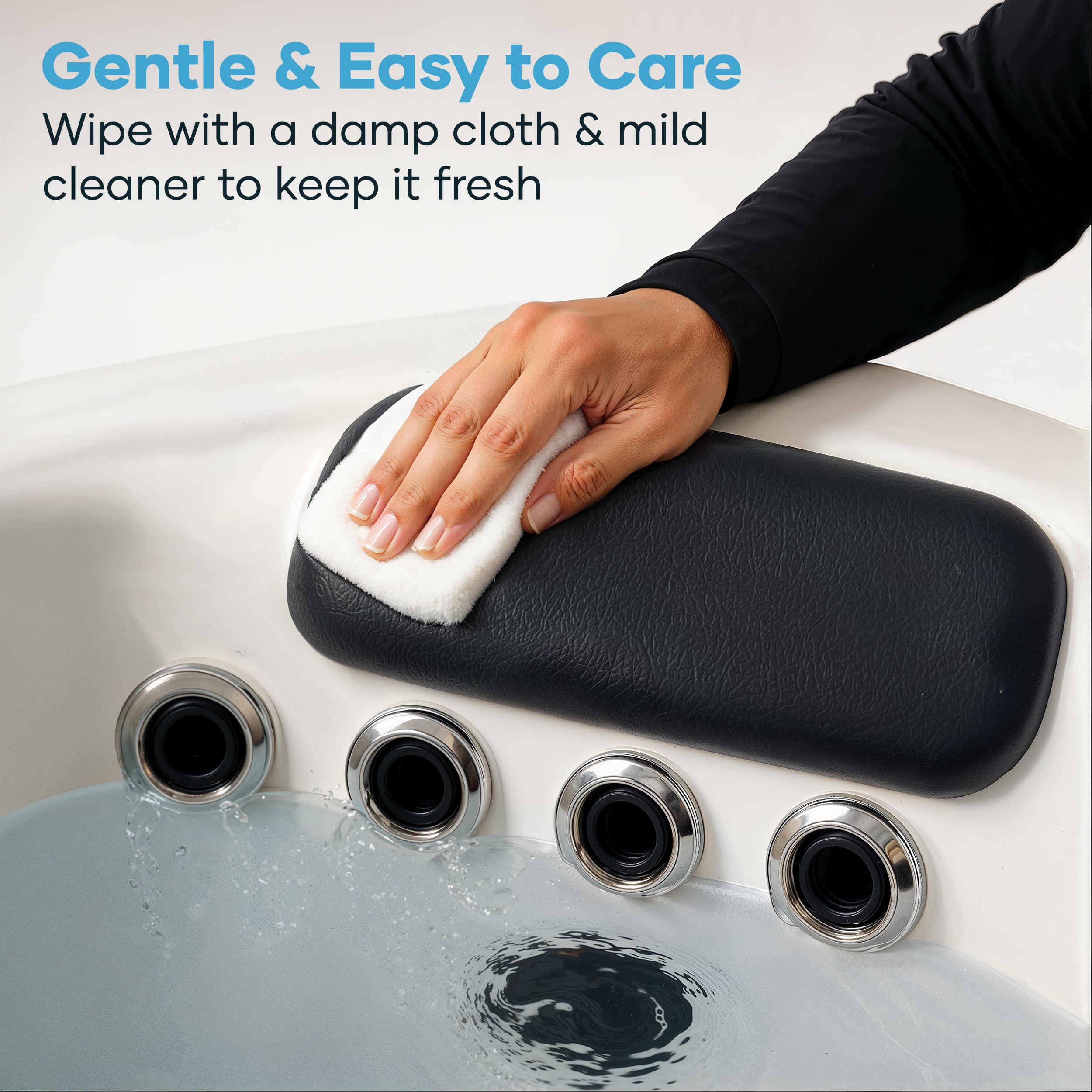 Replacemen Generic hot tub Head Rest 2 Pack Spa Pillow to fit Master Spa, Clarity Spas,Cape Cod 2, Windsor 2, Exeter 2, Portsmouth,Michael Phelps Swim Spa,Signature S,Garden Series and Many More