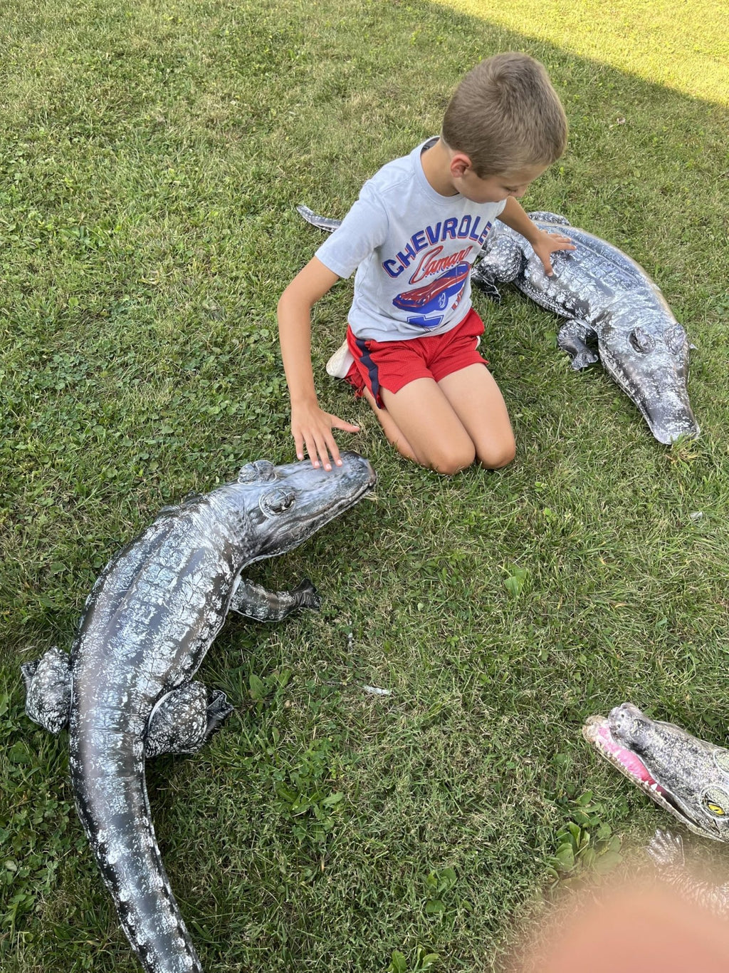 Realistic 46" Alligator Toy Float Funny and Cute. Also Serves as a Duck Deterrent for Lakes and Pool Areas. Perfect for Luau, Safari, or Jungle Party Decorations and Animal - Themed Birthday Parties. - Spa Tender Store - 