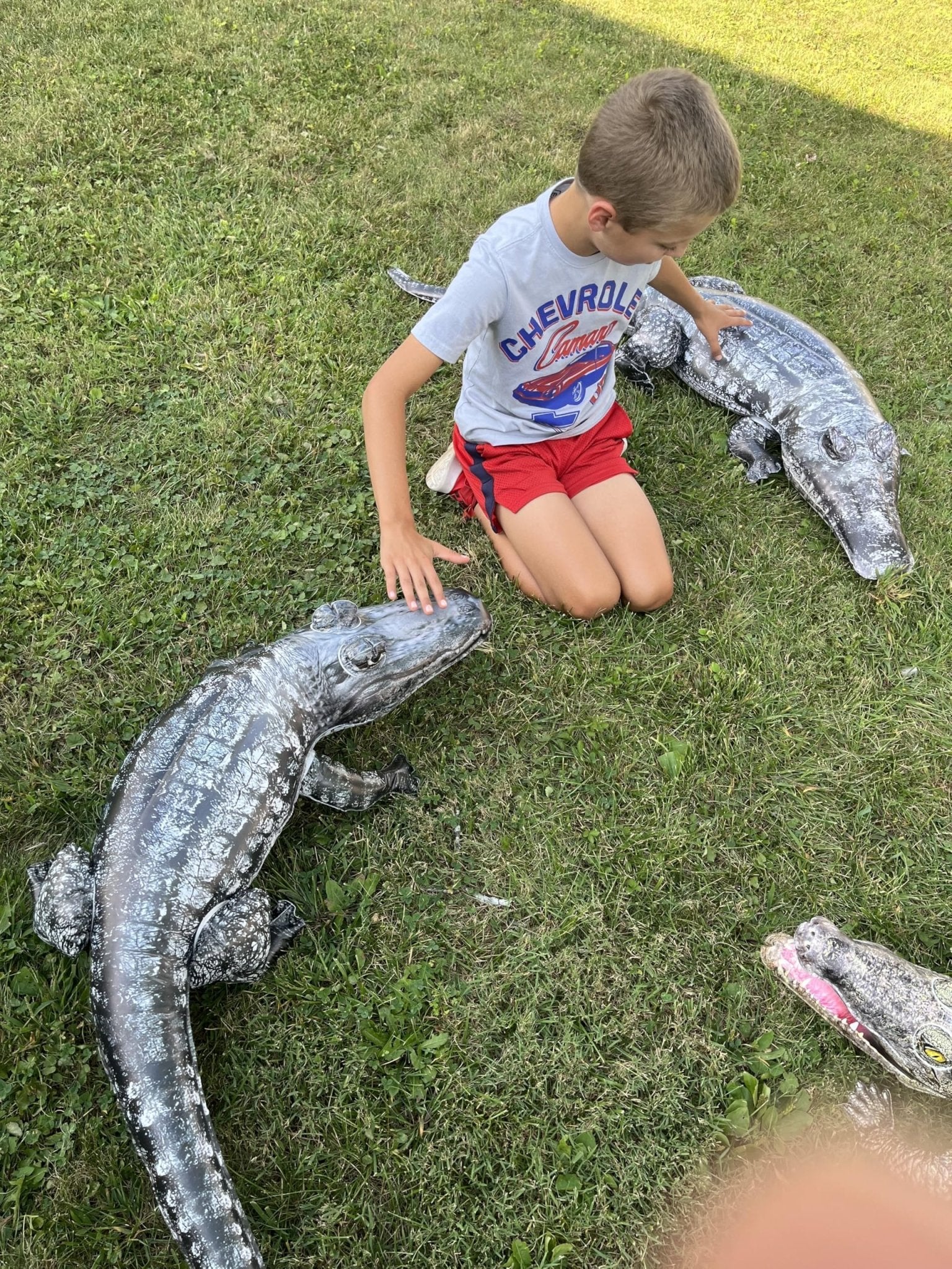 Realistic 46" Alligator Toy Float Funny and Cute. Also Serves as a Duck Deterrent for Lakes and Pool Areas. Perfect for Luau, Safari, or Jungle Party Decorations and Animal - Themed Birthday Parties. - Spa Tender Store - 