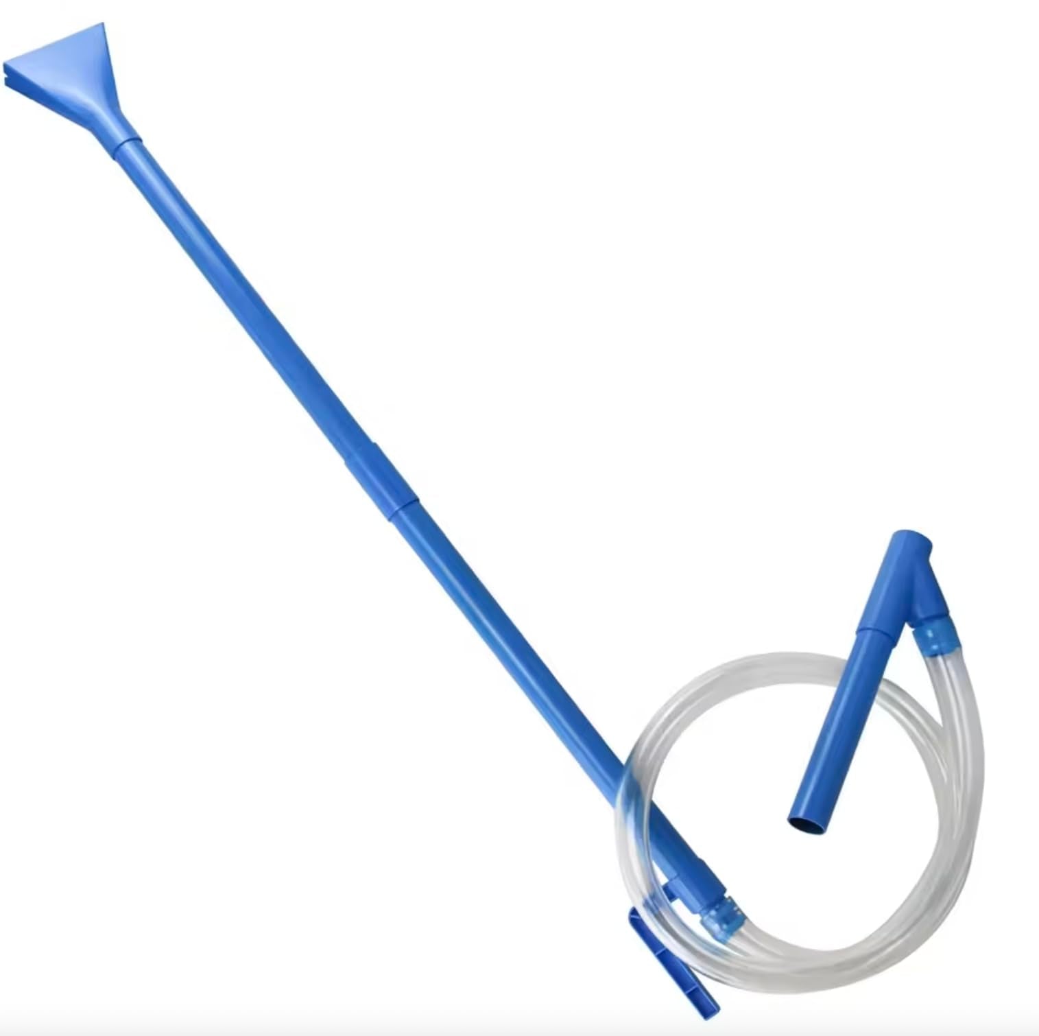 Spatender Hot Tub Siphon Vacuum Cleaner, Cordless Vacuum for Hot Tubs, Strong Suction, Lightweight, NO Batteries. for Cleaning Dirt, Grass, Sand and Other Debris from hot tub, spa, Small Pool, blue