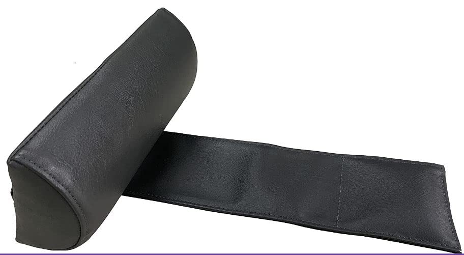 Universal Head Pillows for Outdoor Hot Tubs and Chaise lounges- Adjustable Hot Tub Headrests and Weighted Hot Tub Pillow That Fits Any Spa. Great Replacement Spa Pillows or Spas Headrests.(Black)