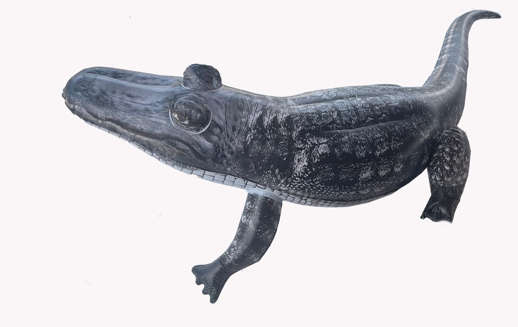 Realistic 46" Alligator Toy Float Funny and Cute. Also Serves as a Duck Deterrent for Lakes and Pool Areas. Perfect for Luau, Safari, or Jungle Party Decorations and Animal - Themed Birthday Parties. - Spa Tender Store - 