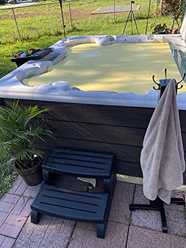 Floating Thermal Hot Tub Blanket 6'x6' x3/8", Summer or Winter,Closed Cell Foam Durable, Floating, Insulating Spa Blanket Protector for Spa Hot Tub Cover (, Cream)