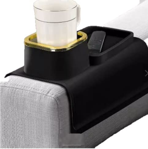 Silicone Cup Holder and Tray for Sofa or Couch Arm or Hot Tub - Holds Coffee Mugs, Water Bottles, Beer and Soda Cans, Wine glasses, Enjoy relaxing with our Hot Tub Drink Holder and Sofa Tray" - Spa Tender Store-