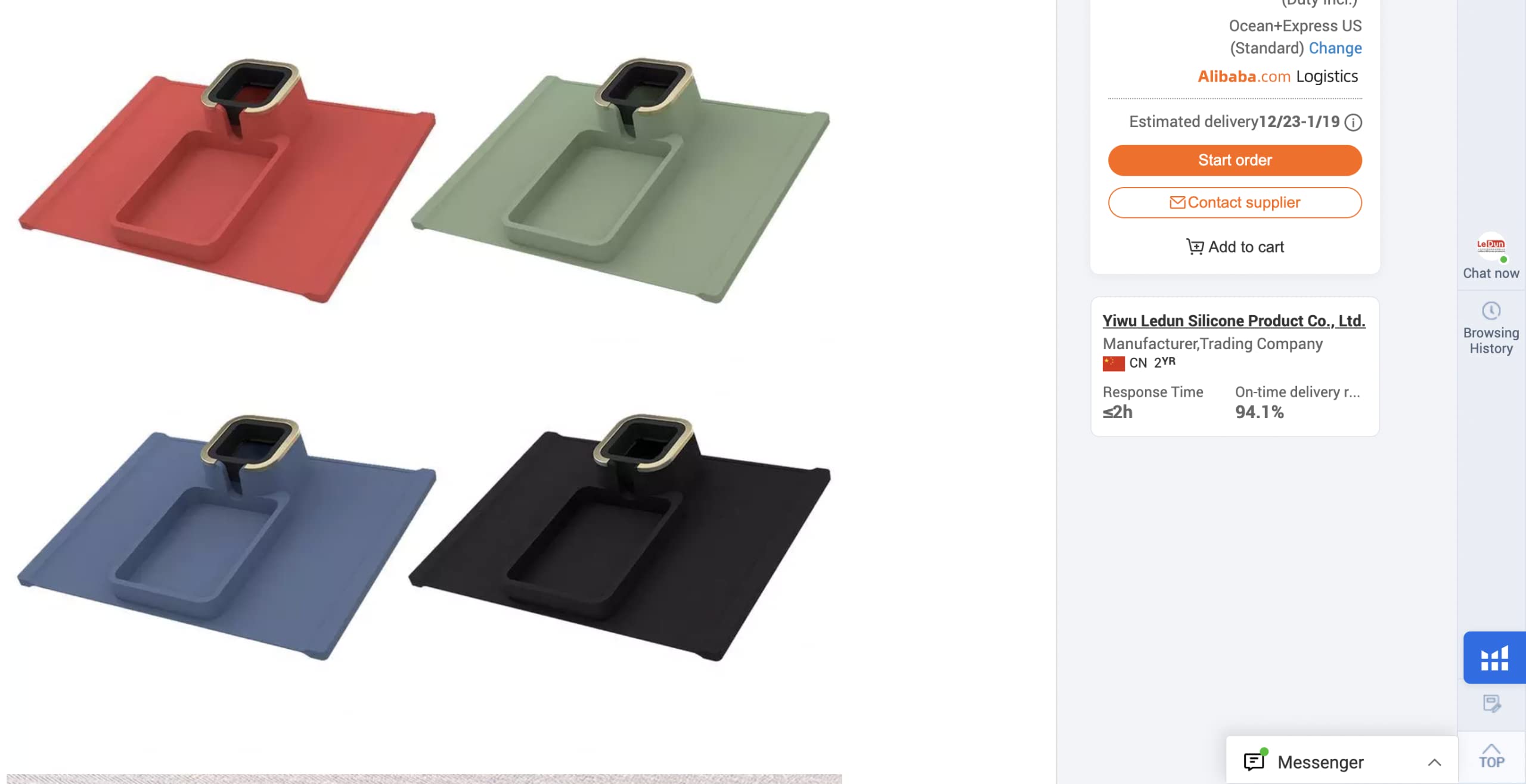 Cup Holder and Tray for Sofa or Couch Arm. This Wonderful Slip Resistant Silicone Cup Holder can Hold Coffee Mugs, Wine Glasses, Water Bottles, Beer and Soda Cans, TV Remote and Much,More (Blue)