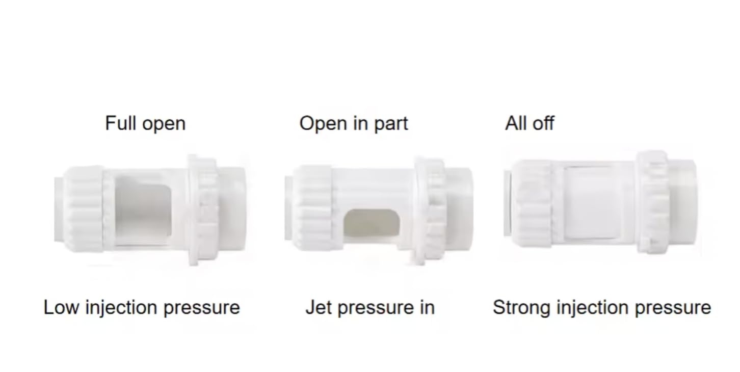Beautiful Pool Fountain for Above Ground and inground Pools has Dual Spray Waterfall and fits Most Return Fittings