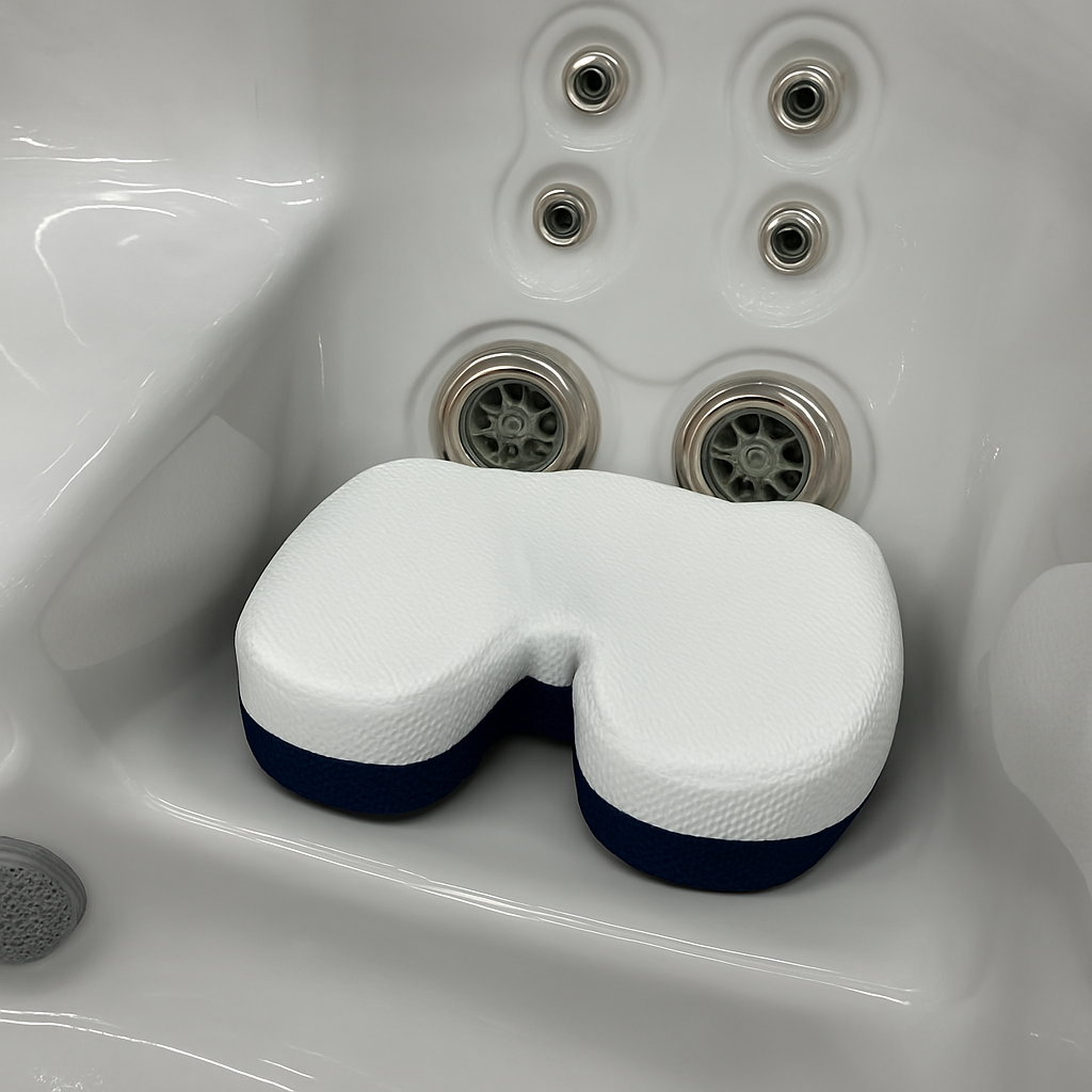 Weighted Hot Tub Seat Cushion 16"x12"x5" Super Soft,Ergonomically Contoured,Slip Resistant Hot Tub Booster Seat for Kids and Adults