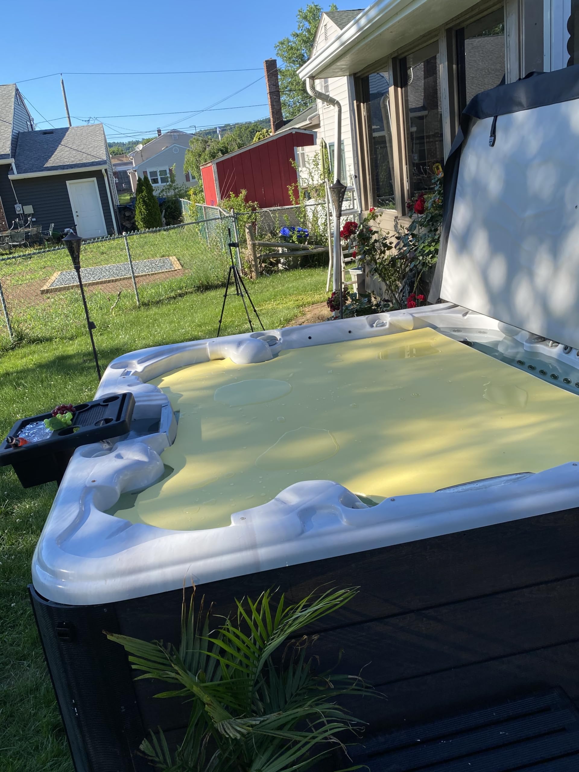 Hot Tub Summer- Thermal Cover (6'x6' x3/8",) – Durable, Floating, Insulting Spa Blanket, Closed Cell Foam.