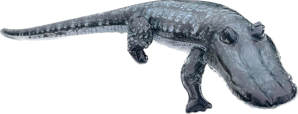 Realistic 46" Alligator Toy Float Funny and Cute. Also Serves as a Duck Deterrent for Lakes and Pool Areas. Perfect for Luau, Safari, or Jungle Party Decorations and Animal - Themed Birthday Parties. - Spa Tender Store - 