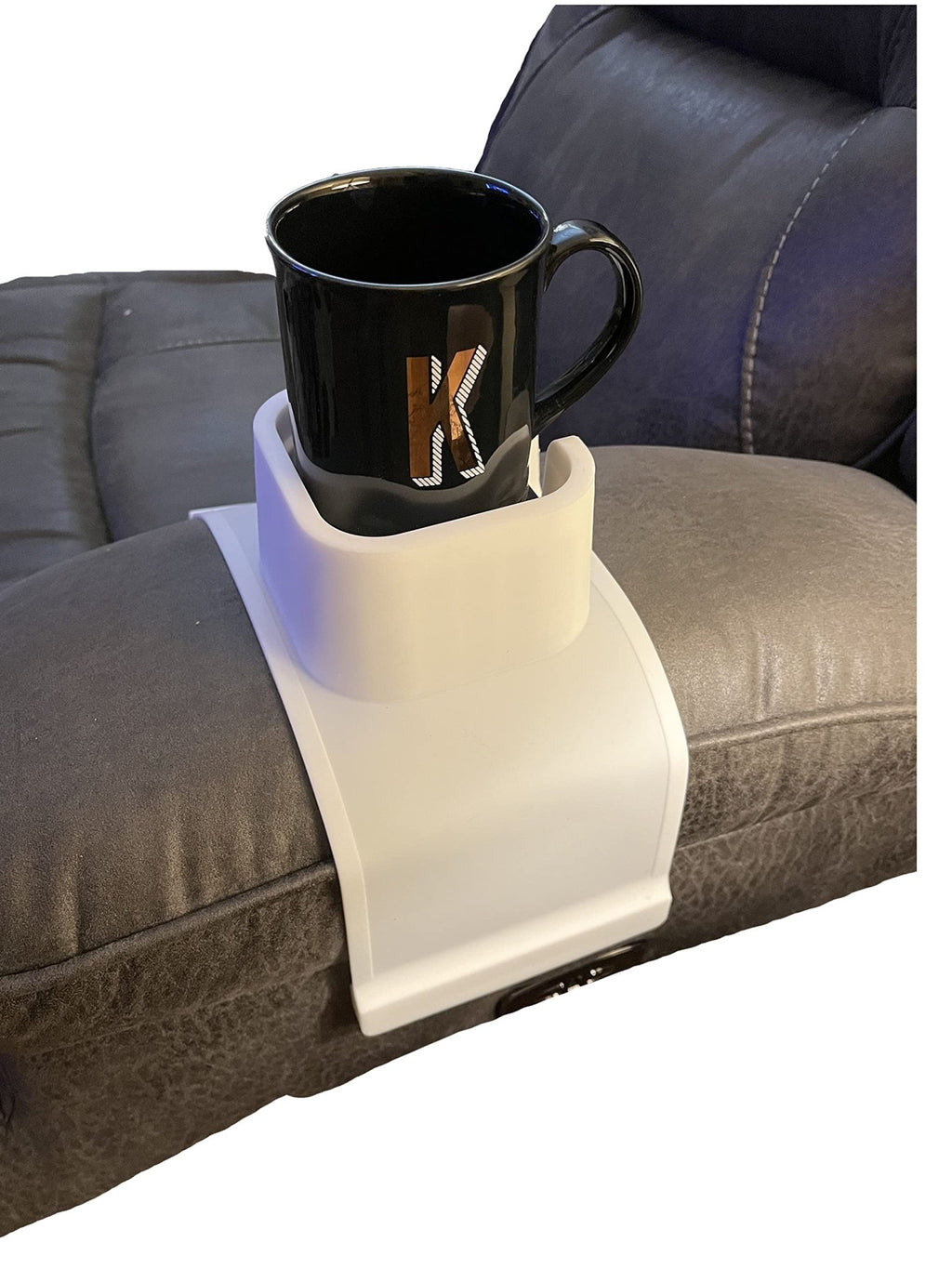 Cup Holder for Hot tub, Sofa or Couch Arm, Bath. This Wonderful Slip Resistant Silicone Holder can Hold Coffee Mugs, Wine Glasses, Water Bottles, Beer and Soda Cans, TV Remote and Much,More - Spa Tender Store - 