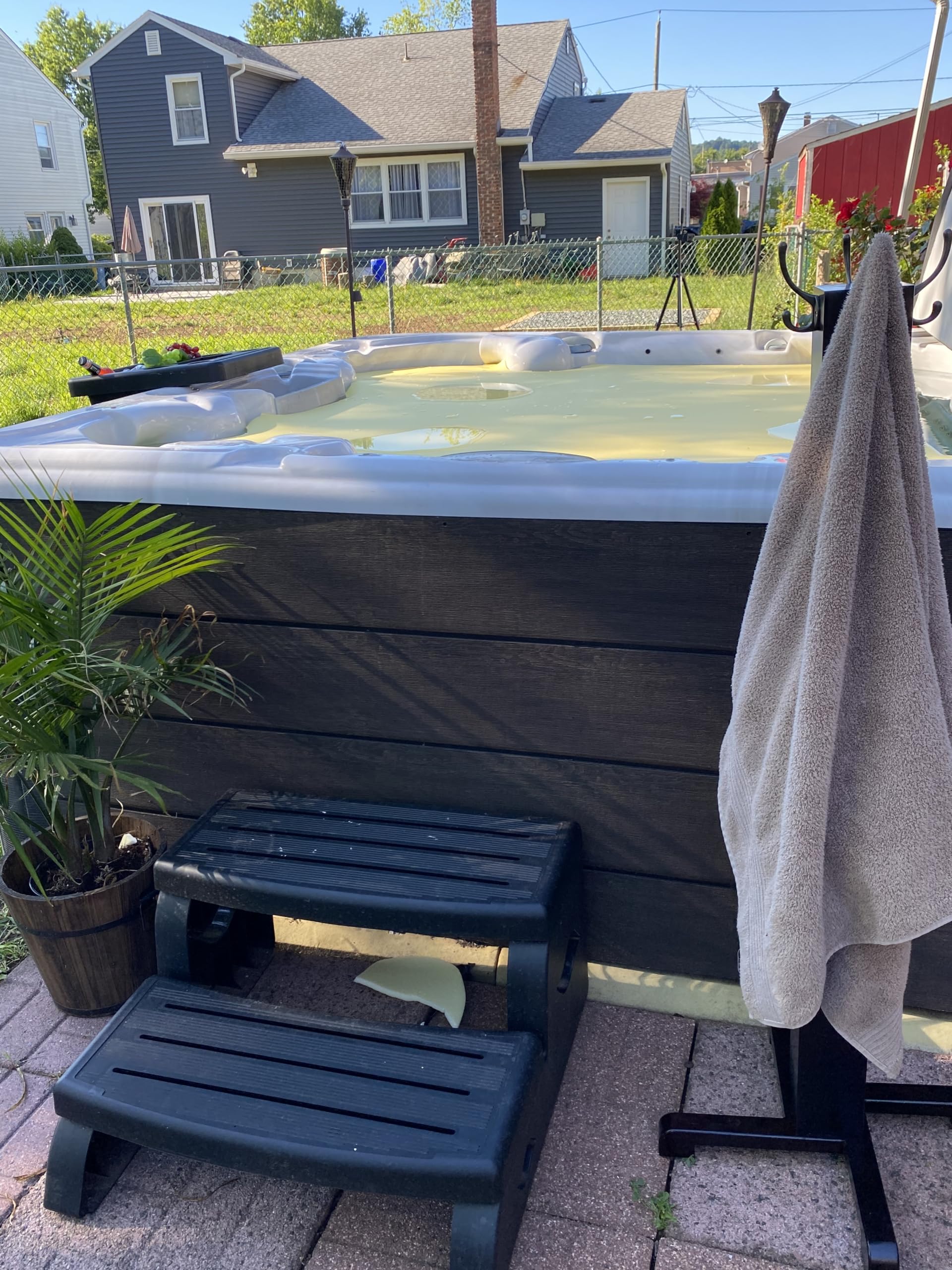 Hot Tub Summer- Thermal Cover (6'x6' x3/8",) – Durable, Floating, Insulting Spa Blanket, Closed Cell Foam.