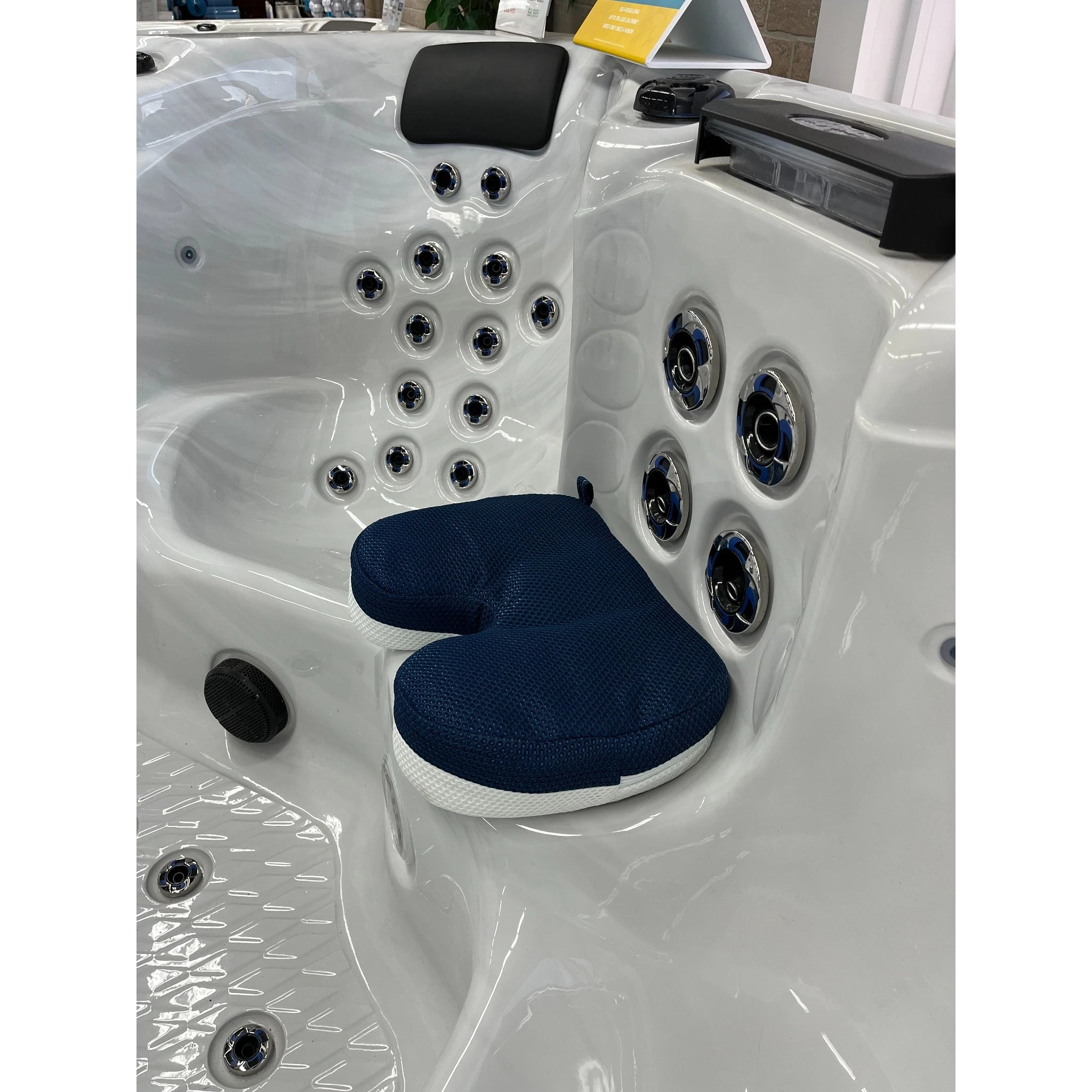 Weighted Hot Tub Seat Cushion 16"x12"x5" Super Soft,Ergonomically Contoured,Slip Resistant Hot Tub Booster Seat for Kids and Adults