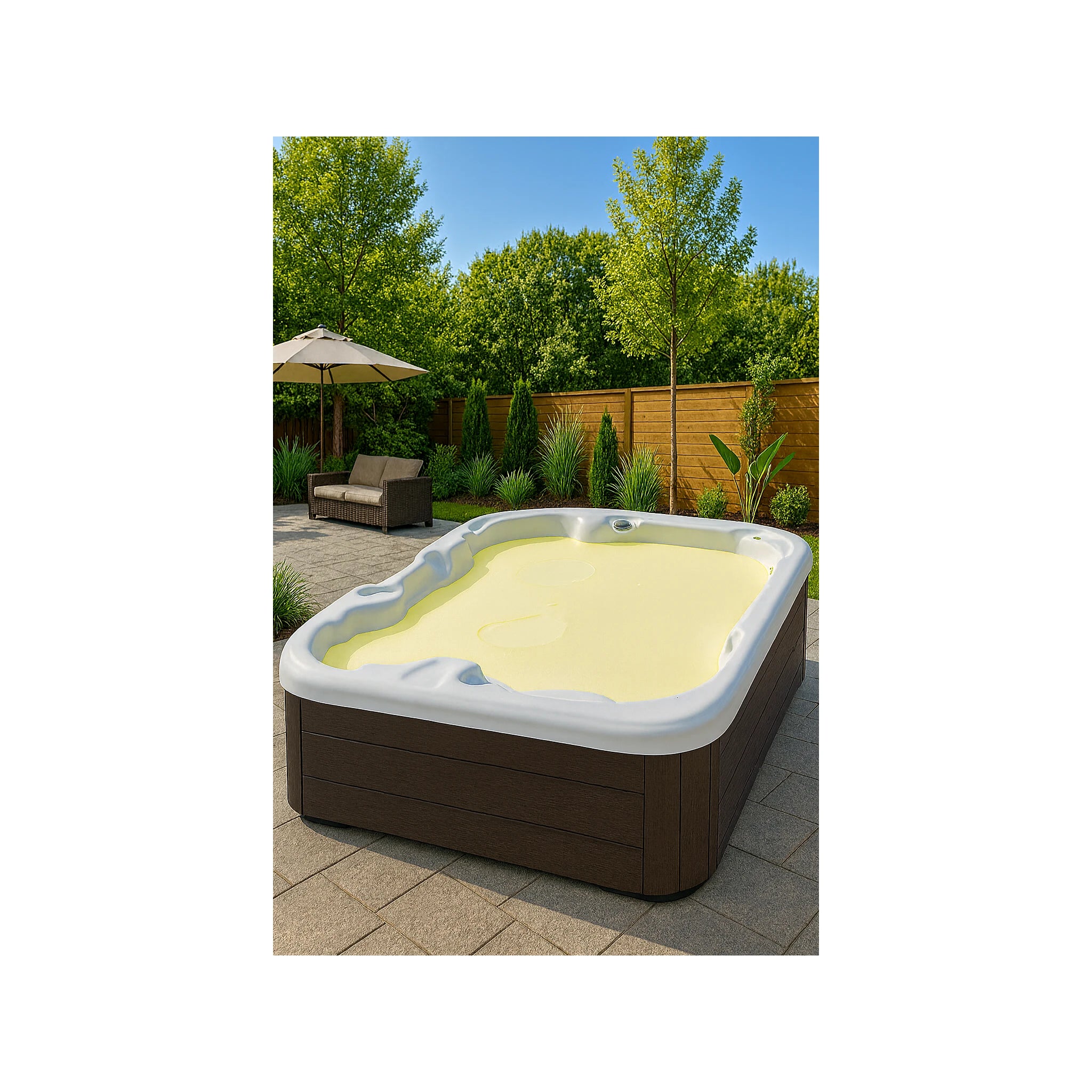 Hot Tub Summer- Thermal Cover (6'x6' x3/8",) – Durable, Floating, Insulting Spa Blanket, Closed Cell Foam.
